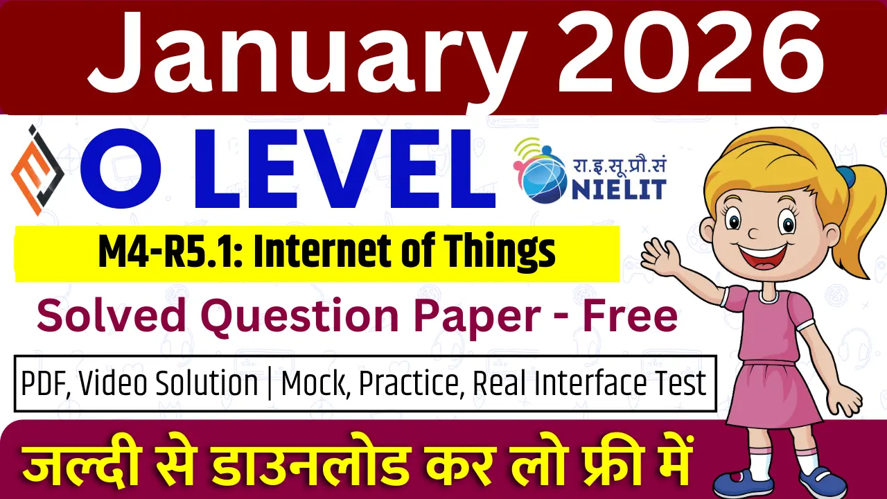 O Level IoT Paper January 2026